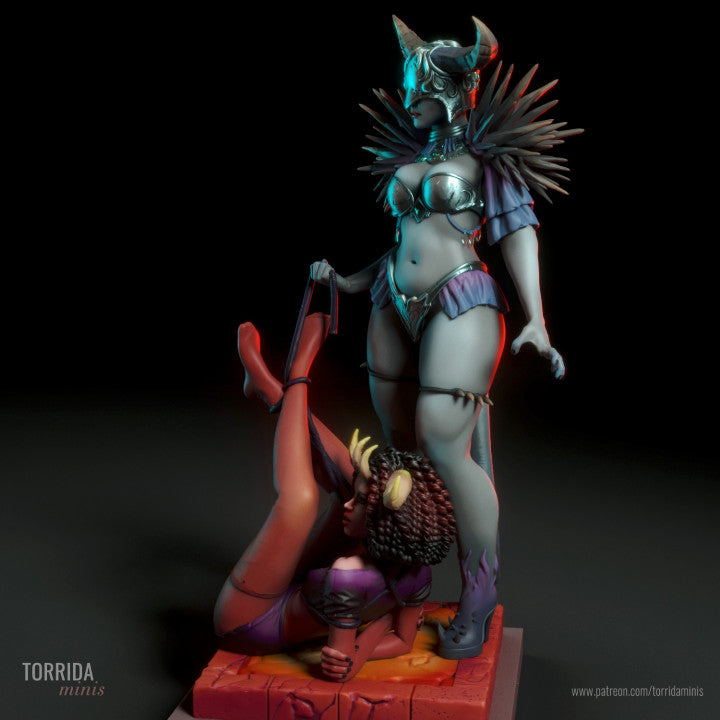 Colorful figurine with a dark background